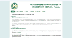 Desktop Screenshot of fraternidadefeminina.gob-pr.org.br