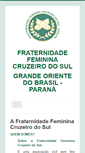 Mobile Screenshot of fraternidadefeminina.gob-pr.org.br