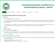 Tablet Screenshot of fraternidadefeminina.gob-pr.org.br